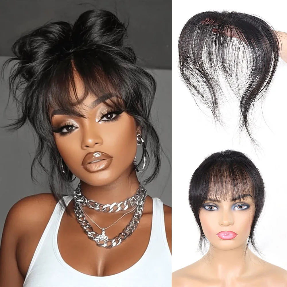 Real Human Hair Clip In Bangs for Women Wispy Air Bangs Fringe with Temples Fake Bangs Hair Extensions Black Brown Hairpiece
Real Human Hair Clip In Bangs for Women Wispy Air Bangs Fringe with Temples Fake Bangs Hair Extensions Black Brown Hairpiece