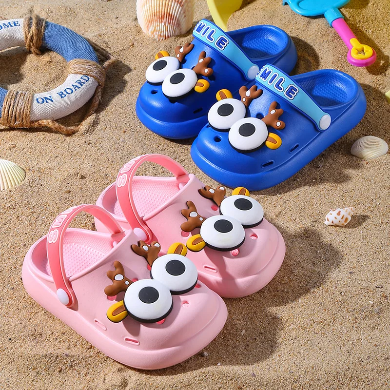 Новые сандалии Eva, женские и детские летние милые нескользящие дезодорирующие домашние тапочки с большими глазами, мужские детские тапочки
Новые сандалии Eva, женские и детские летние милые нескользящие дезодорирующие домашние тапочки с большими глазами, мужские детские тапочки