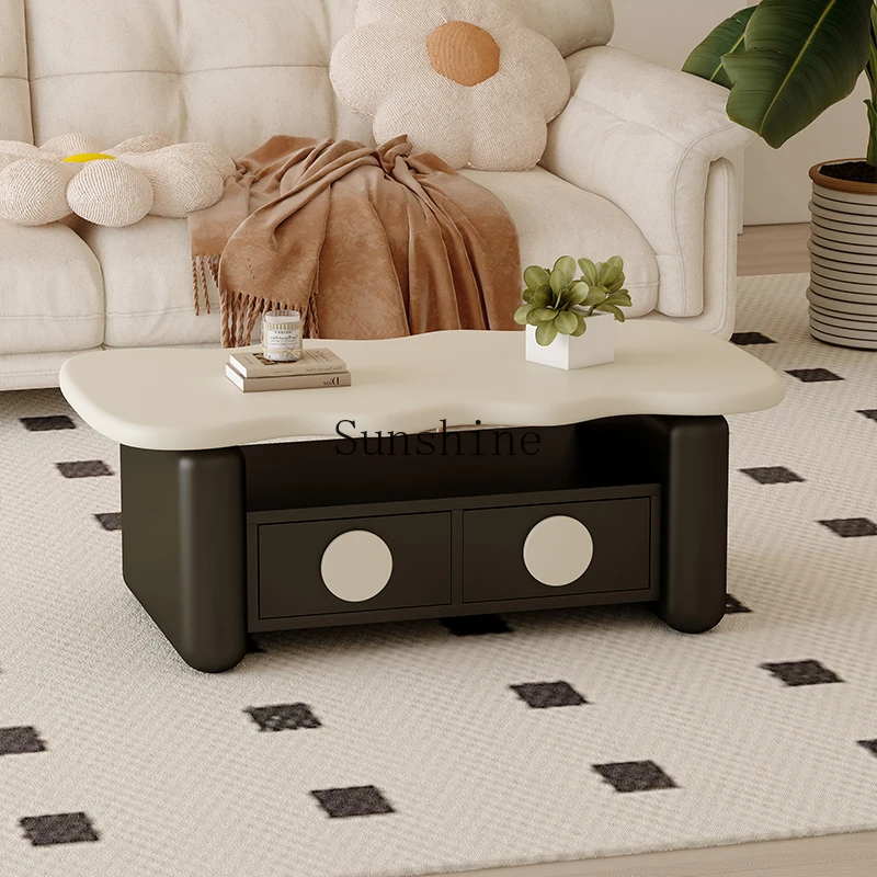Cream style coffee table household living room creative simple modern storage coffee table
Cream style coffee table household living room creative simple modern storage coffee table