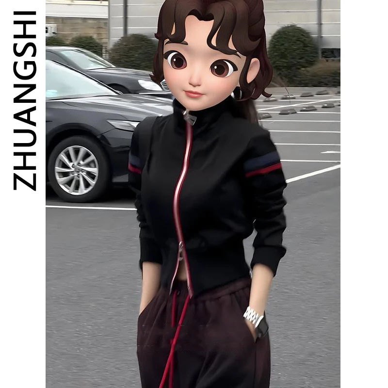 Women's Short Zipper Long Sleeve Stand Collar Jacket Spring 2026 Casual Sporty Top Small Size Commute Style Slim Fit Outerwear
Women's Short Zipper Long Sleeve Stand Collar Jacket Spring 2026 Casual Sporty Top Small Size Commute Style Slim Fit Outerwear