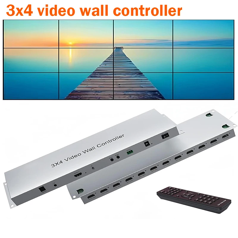 3x4 HDMI Video Wall Controller 4x3 3x3 2x3 2x4 1080P@60Hz TV Wall Screen Splicing Processor for 12 TV Splicing Display Splicer
3x4 HDMI Video Wall Controller 4x3 3x3 2x3 2x4 1080P@60Hz TV Wall Screen Splicing Processor for 12 TV Splicing Display Splicer
