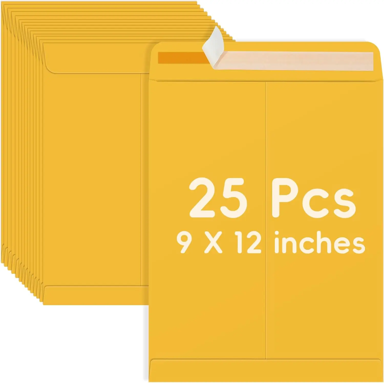 25 Pack 9x12 Brown Kraft Mailing Envelopes with Self-Seal Closure for Business Documents and Storage
25 Pack 9x12 Brown Kraft Mailing Envelopes with Self-Seal Closure for Business Documents and Storage