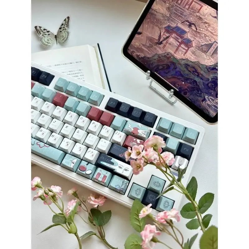 Liaozhai strange side engraved light original small full set of PBT thermal sublimation keycaps adapted to Meijia lion wooting
Liaozhai strange side engraved light original small full set of PBT thermal sublimation keycaps adapted to Meijia lion wooting