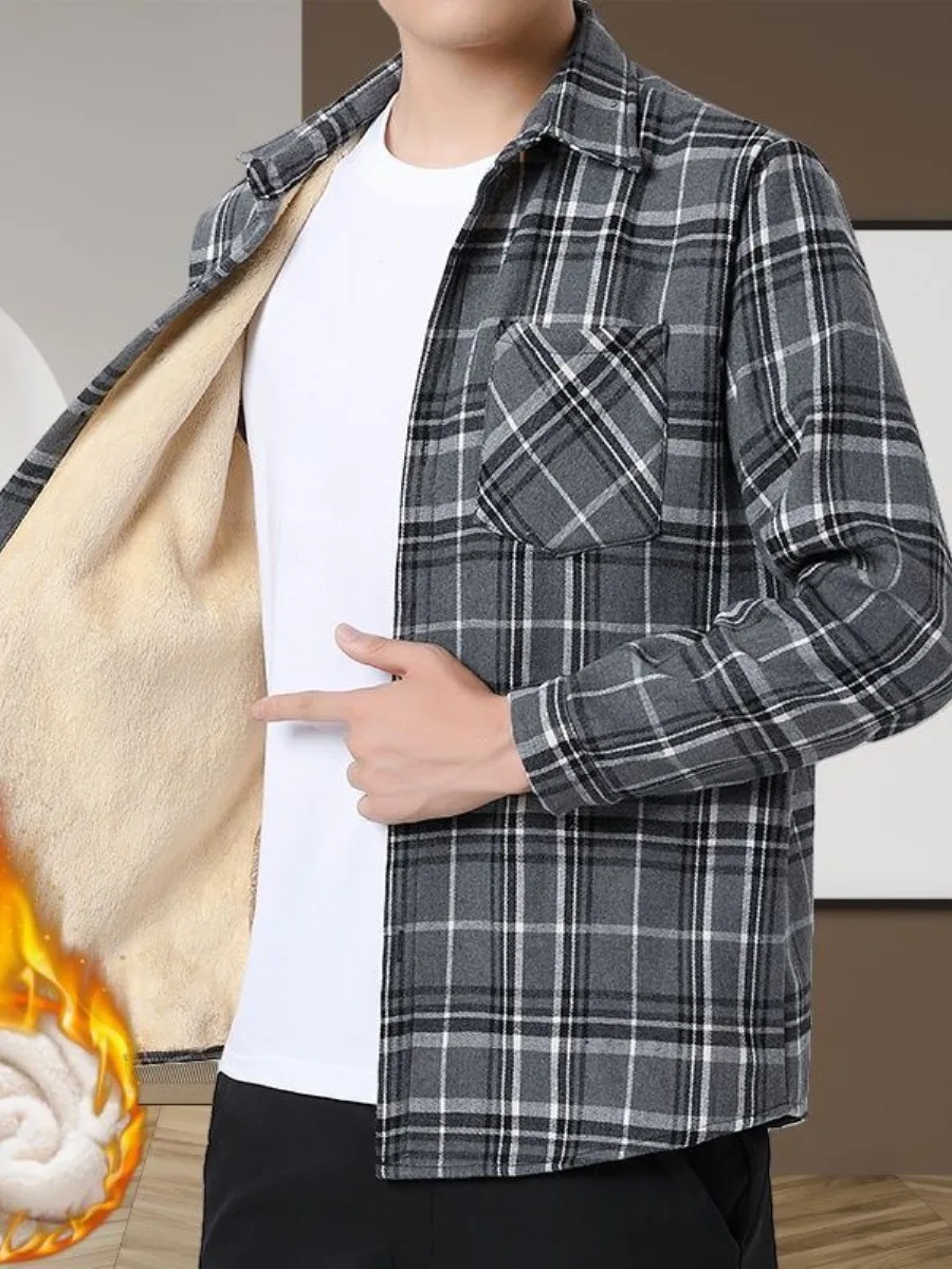 Мужское пальто в стиле ретро с клетчатым узором, утепленное, повседневное, свободного кроя, для весны, осени и зимы, с длинными рукавами и подкладкой.
Мужское пальто в стиле ретро с клетчатым узором, утепленное, повседневное, свободного кроя, для весны, осени и зимы, с длинными рукавами и подкладкой.