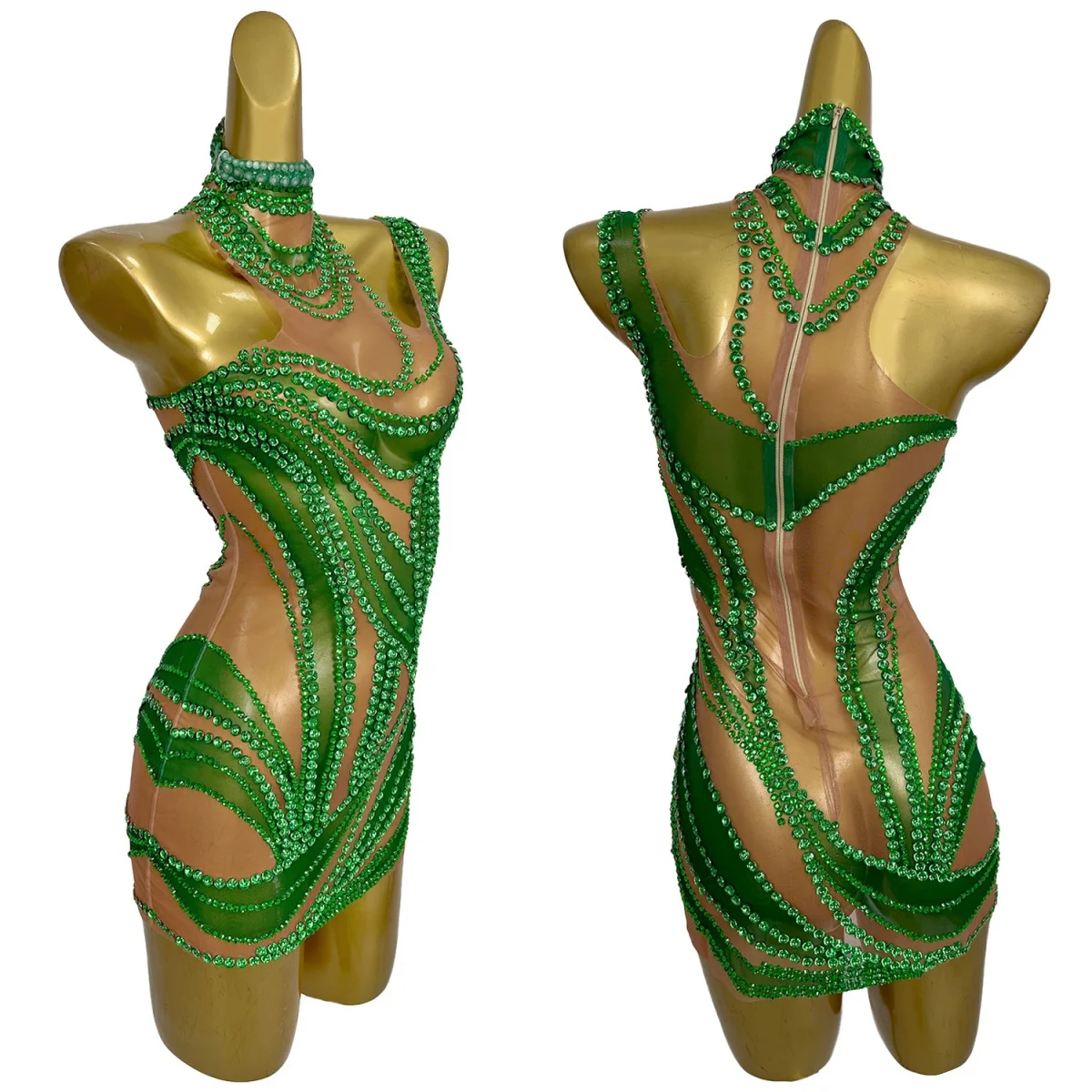Sparkly Crystals Ultra Short Dress Women Sexy See Through Mesh Celebrate Night Party Birthday Dress Photo Shoot Wear Liuzhuan
Sparkly Crystals Ultra Short Dress Women Sexy See Through Mesh Celebrate Night Party Birthday Dress Photo Shoot Wear Liuzhuan