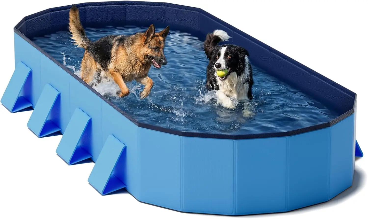 82'' Extra Large Foldable Dog Pool for Large Dogs with Non-Slip Base & Support Boards, Portable Pet Bath Tub for Outdoor Use
82'' Extra Large Foldable Dog Pool for Large Dogs with Non-Slip Base & Support Boards, Portable Pet Bath Tub for Outdoor Use