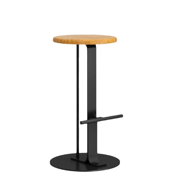 Japanese-style simple bar chair solid wood high stool wrought iron high-end bar chair
Japanese-style simple bar chair solid wood high stool wrought iron high-end bar chair