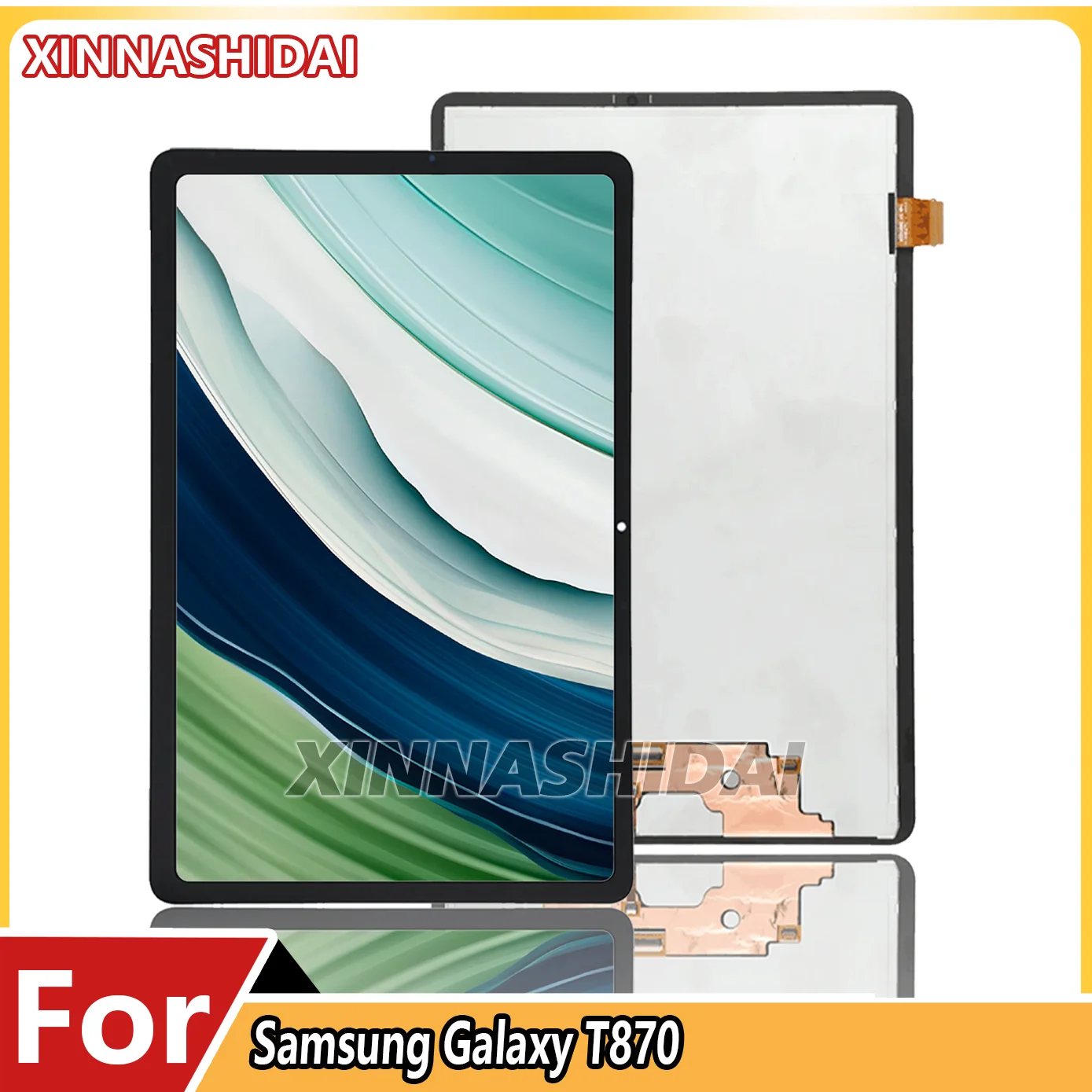 For Samsung Galaxy Tab SM-T870 LCD Display Touch Screen Digitizer Glass Assembly Replacement
For Samsung Galaxy Tab SM-T870 LCD Display Touch Screen Digitizer Glass Assembly Replacement