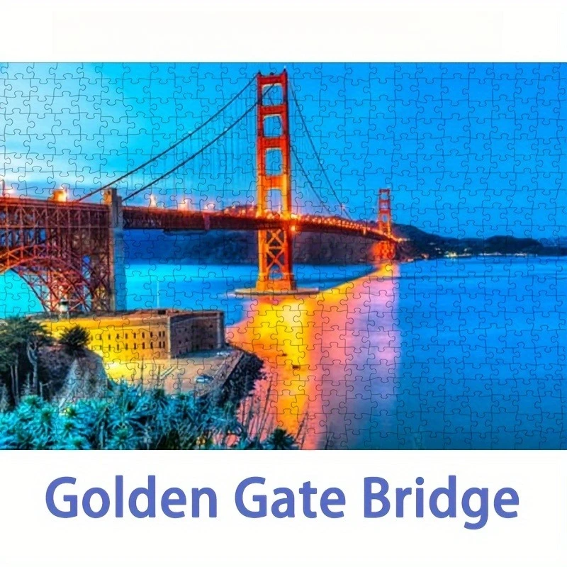 500/1000/1200/2000PCS Jigsaw Puzzle Golden Gate Bridge Landscape Art For Adults Great Weekend Relaxation And Family Fun
500/1000/1200/2000PCS Jigsaw Puzzle Golden Gate Bridge Landscape Art For Adults Great Weekend Relaxation And Family Fun