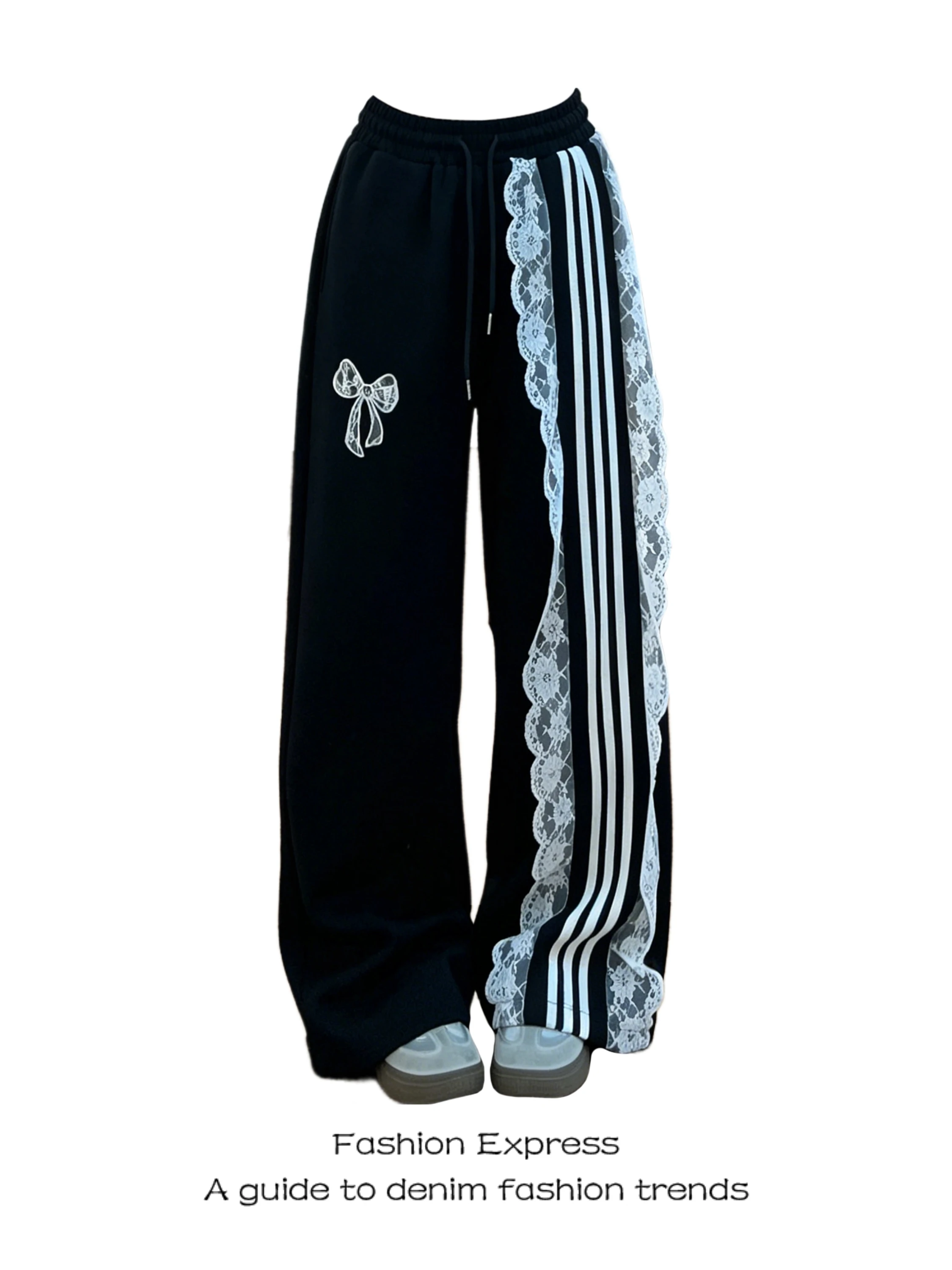 Black Casual Pants Women's Summer Wide Leg Striped Loose Fit High Waist Commute Style Straight Tube Trendy Trousers
Black Casual Pants Women's Summer Wide Leg Striped Loose Fit High Waist Commute Style Straight Tube Trendy Trousers