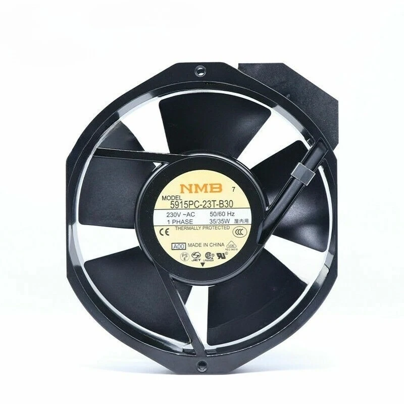 HTS NMB Fan 5915PC-23T-B30 Axial Fan 230VAC 35W 50/60Hz UPS Power Supply Cooling Fan 1PCS
HTS NMB Fan 5915PC-23T-B30 Axial Fan 230VAC 35W 50/60Hz UPS Power Supply Cooling Fan 1PCS