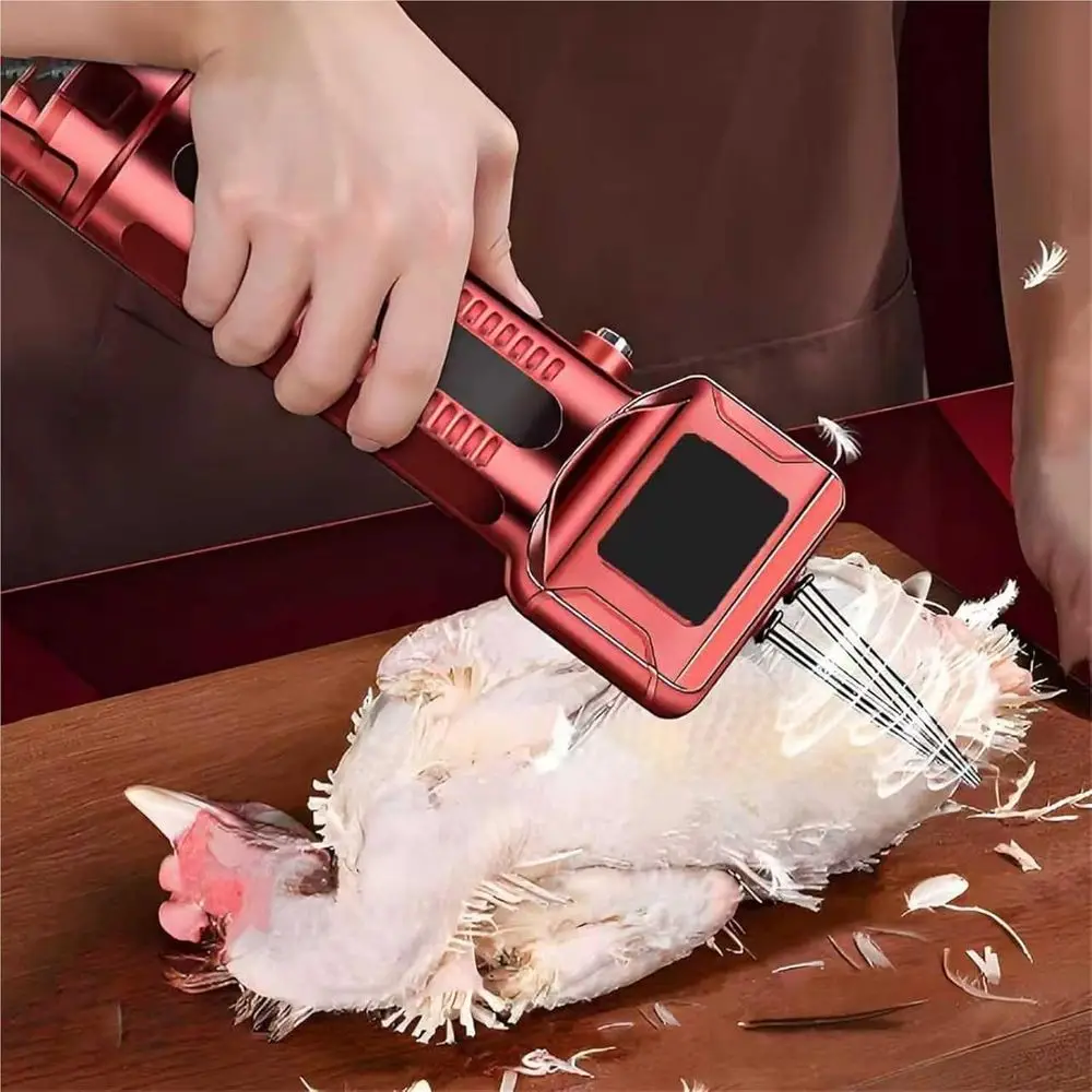 Handheld Chicken Plucker Machine - Portable Poultry Feather Remover with Stainless Steel Cone, Adjustable Tension, 4700 Feathers
Handheld Chicken Plucker Machine - Portable Poultry Feather Remover with Stainless Steel Cone, Adjustable Tension, 4700 Feathers