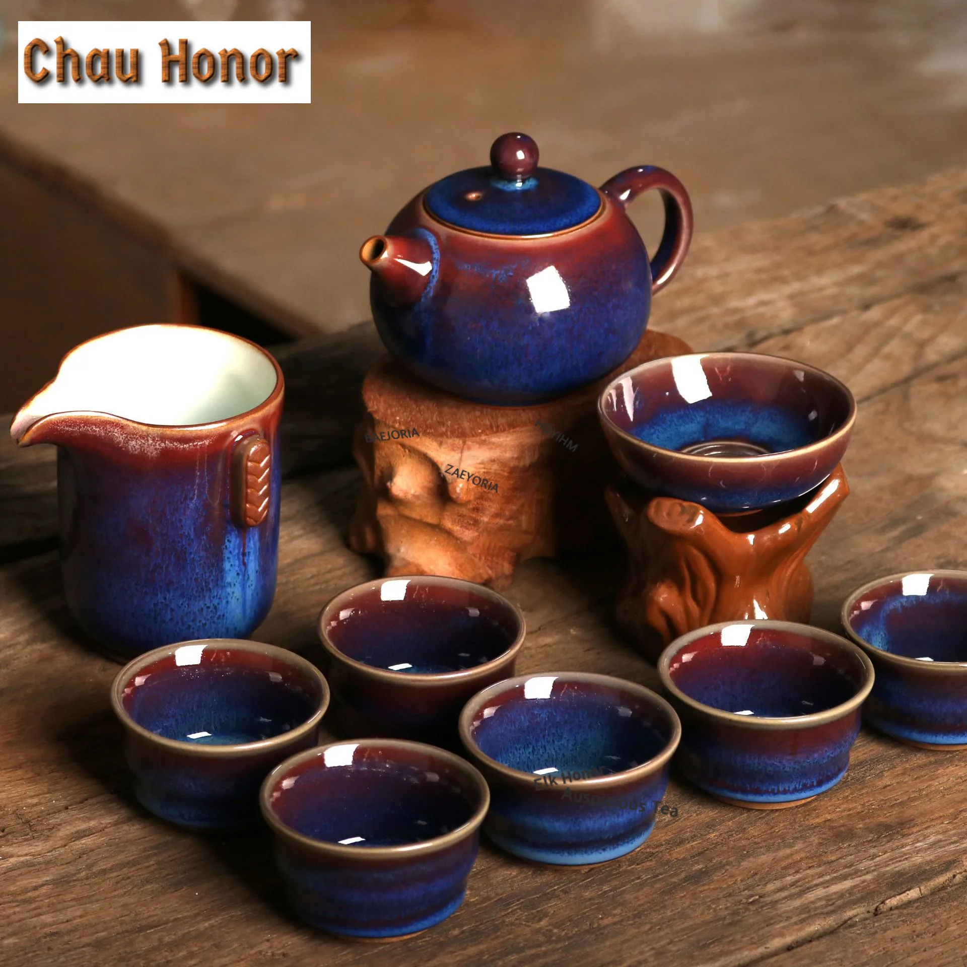 Handmade Kiln Chnage Jun Porcelain Tea Set Complete Set Ancient Tea Ceremony Set Teapot And Tea Cup Set Chinese Teaset Ornaments
Handmade Kiln Chnage Jun Porcelain Tea Set Complete Set Ancient Tea Ceremony Set Teapot And Tea Cup Set Chinese Teaset Ornaments