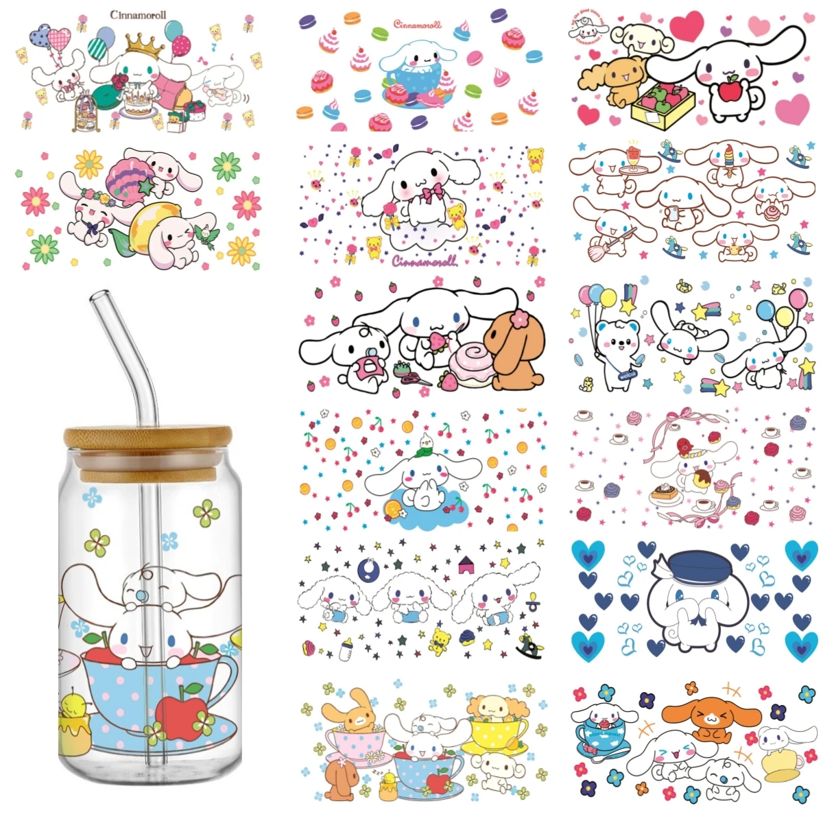 Sanrio Cute cartoon cinnamoroll UV DTF Transfers Stickers Decals For Libbey Cold Cup Mug Tumbler Waterproof DIY Craft
Sanrio Cute cartoon cinnamoroll UV DTF Transfers Stickers Decals For Libbey Cold Cup Mug Tumbler Waterproof DIY Craft