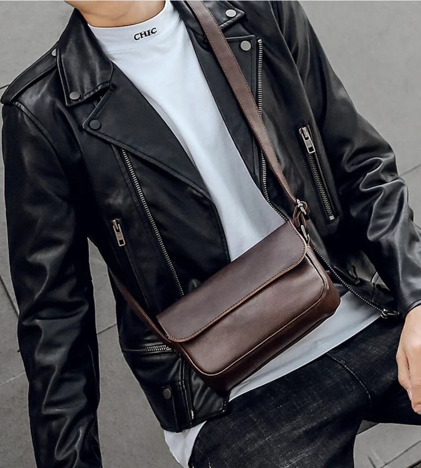 Japanese Style Men Chest Bag Mini Shoulder Bags PU Leather Retro Luxury Designer Male Business Crossbody bags Bolsa Masculina 가방
Japanese Style Men Chest Bag Mini Shoulder Bags PU Leather Retro Luxury Designer Male Business Crossbody bags Bolsa Masculina 가방