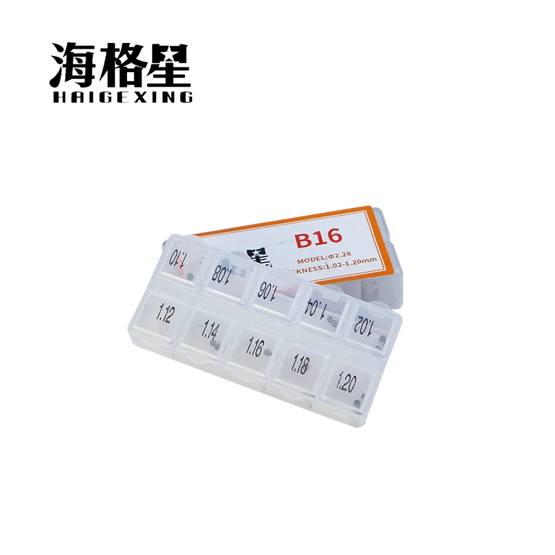 B16 box-packed Adjustment Washers Shims Size1.02-1.20 For Bosch 120 Common Rail Injector Needle Valve Nozzle
B16 box-packed Adjustment Washers Shims Size1.02-1.20 For Bosch 120 Common Rail Injector Needle Valve Nozzle