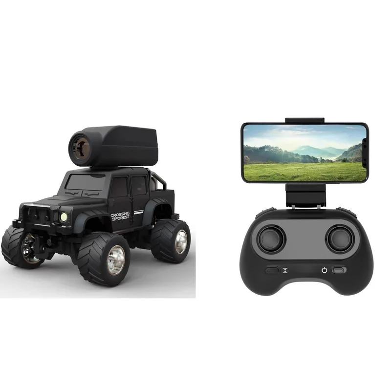 New Arrival 1:64 Alloy RC Crawler Remote Control Off-Road Vehicle With Camera Transmission Military Truck Replica RC Car Toy
New Arrival 1:64 Alloy RC Crawler Remote Control Off-Road Vehicle With Camera Transmission Military Truck Replica RC Car Toy