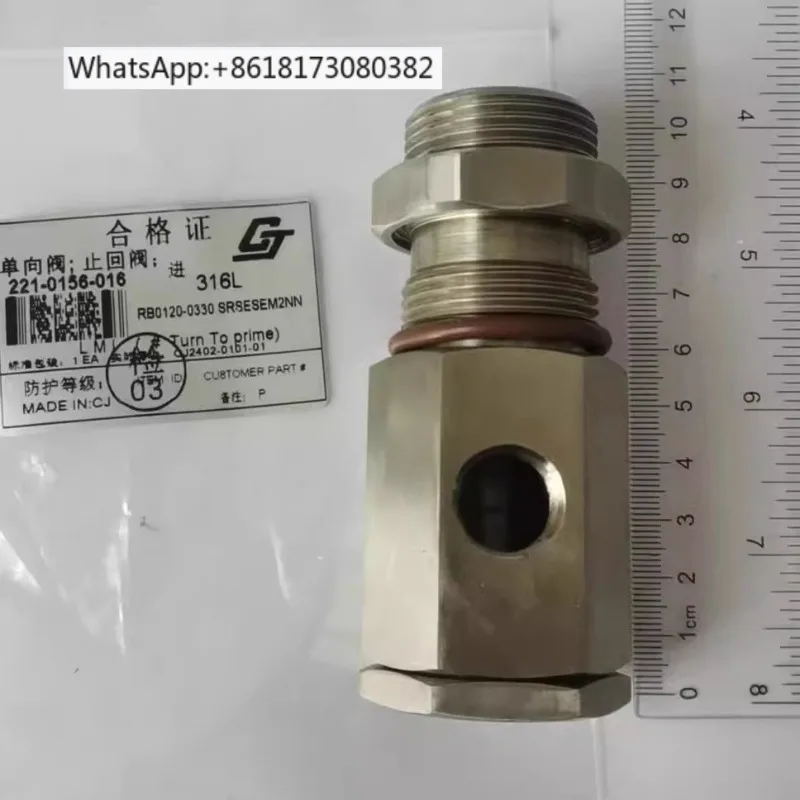 33# Chengji RB330 hydraulic pump RB check valve 221-0156-016 out 221-0154-016 in RB060 
33# Chengji RB330 hydraulic pump RB check valve 221-0156-016 out 221-0154-016 in RB060