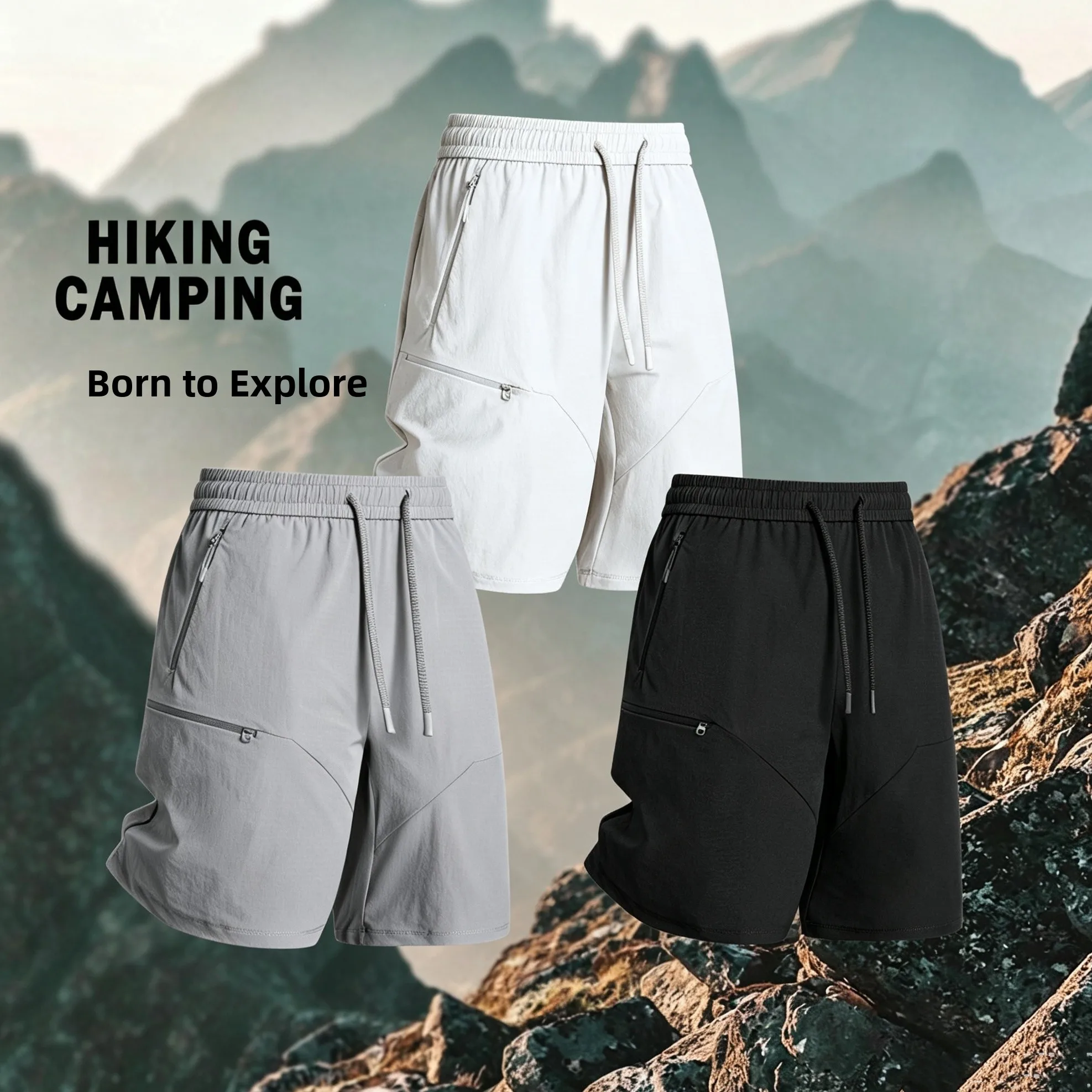 Ice Silk Smooth Lightweight Elastic Quick Dry Summer Men's Sports Casual Pants Shorts Outdoor Versatile Straight Leg Zipper
Ice Silk Smooth Lightweight Elastic Quick Dry Summer Men's Sports Casual Pants Shorts Outdoor Versatile Straight Leg Zipper