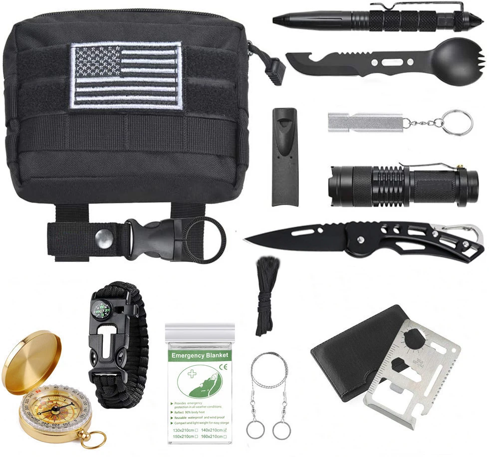 Gifts for Men Emergency Survival Kit 14 IN 1 Upgrade Compact Survival Gear Cool EDC Survival Tool for Cars Camping Fishing Kit
Gifts for Men Emergency Survival Kit 14 IN 1 Upgrade Compact Survival Gear Cool EDC Survival Tool for Cars Camping Fishing Kit