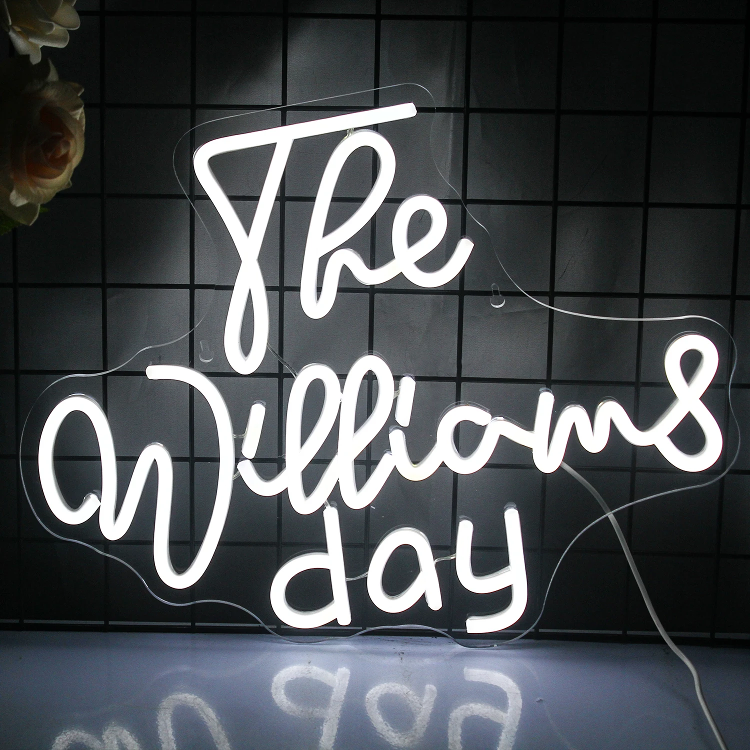 The Wieeiams Day Neon Signs Custom For Wedding Scene Wall Decor 5/12V USB Power Home Bderoom Cool White Acrylic Neon Led Light
The Wieeiams Day Neon Signs Custom For Wedding Scene Wall Decor 5/12V USB Power Home Bderoom Cool White Acrylic Neon Led Light