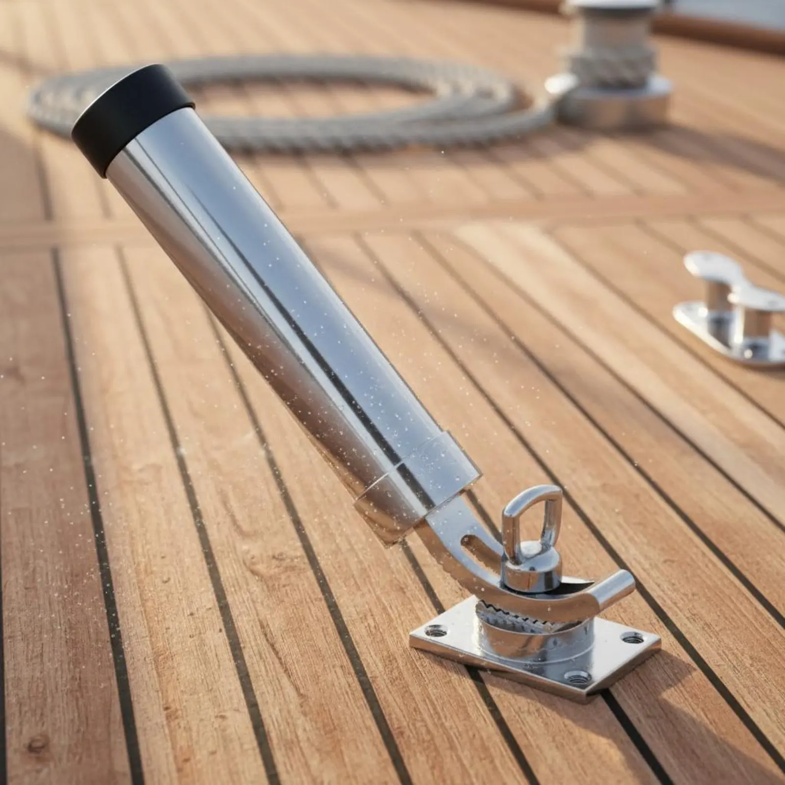 360° Rotating Boat Rod Holder Stainless Steel Boat Rod Holder Seafaring Hardware Mirror Polished Finish
360° Rotating Boat Rod Holder Stainless Steel Boat Rod Holder Seafaring Hardware Mirror Polished Finish
