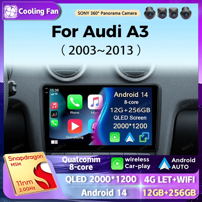 Автомобильный радиоприемник Android 14, Android Auto, беспроводной Carplay для Audi A3 8P 2003-2013, автомобильный мультимедийный экран, GPS DSP 2din, авторадио
Автомобильный радиоприемник Android 14, Android Auto, беспроводной Carplay для Audi A3 8P 2003-2013, автомобильный мультимедийный экран, GPS DSP 2din, авторадио