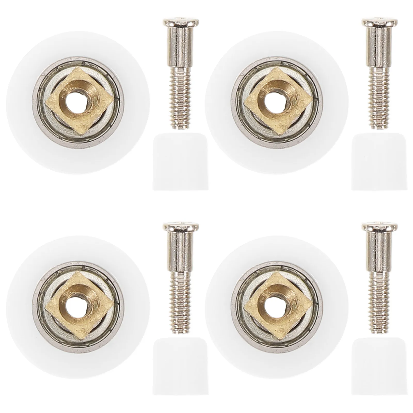 4Pcs Sliding Glass Shower Door Rollers Heavy Duty Wear Resistant Wheels with Waterproof Sealing for Modern Bathroom Shower Room
4Pcs Sliding Glass Shower Door Rollers Heavy Duty Wear Resistant Wheels with Waterproof Sealing for Modern Bathroom Shower Room