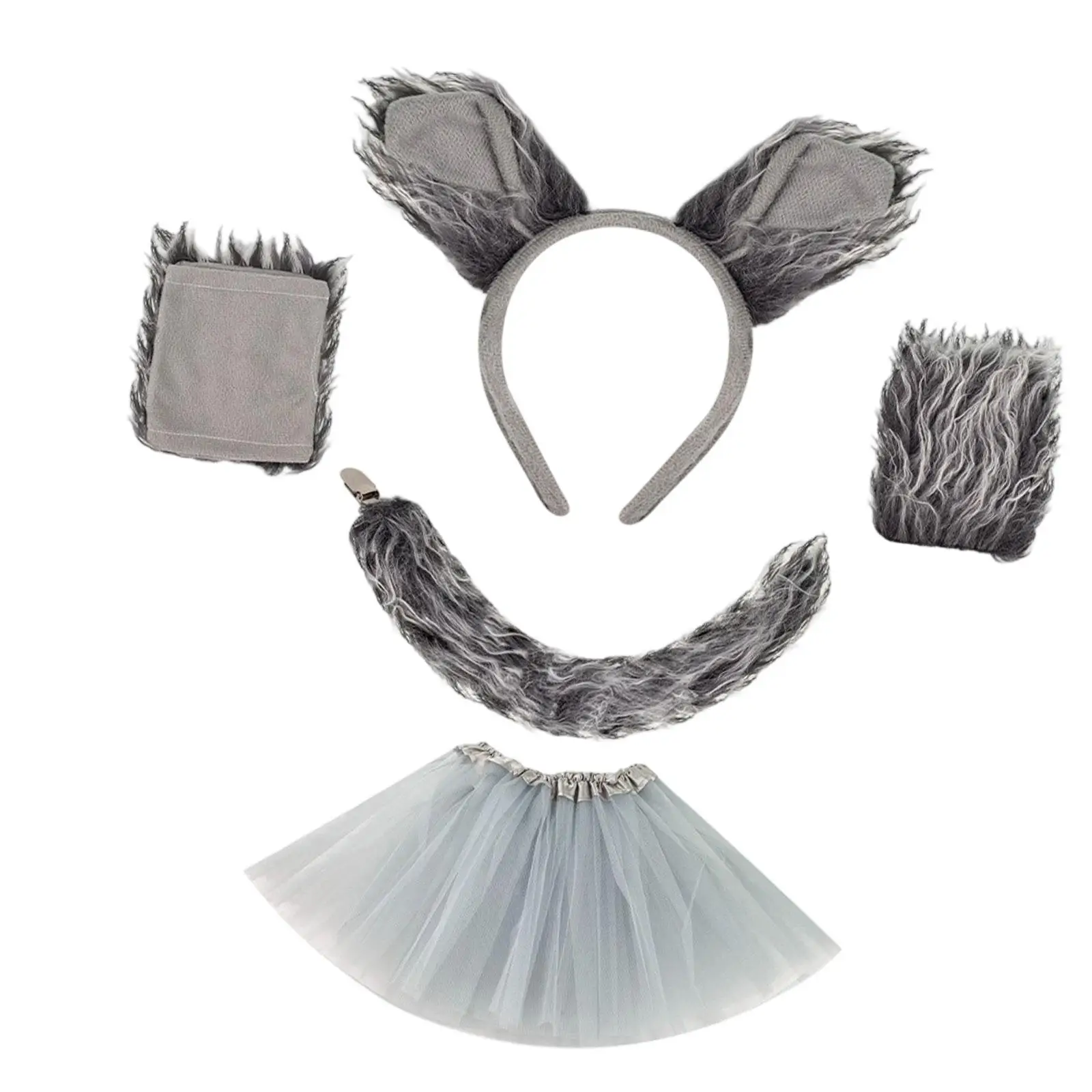 Costume Set Role Play Fancy Party Wolf Tail Ears Headband Halloween Animal Cosplay for Women Kids Children Girls Adults
Costume Set Role Play Fancy Party Wolf Tail Ears Headband Halloween Animal Cosplay for Women Kids Children Girls Adults