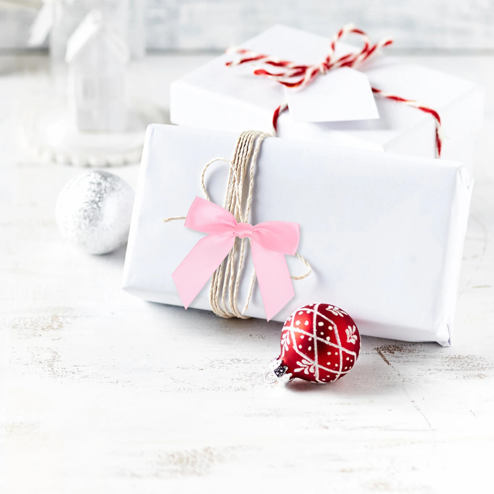 50 Pcs Tie Gift Wrapping Bow Bags Sealing Bowknots White Bows Pink Polyester Bread
50 Pcs Tie Gift Wrapping Bow Bags Sealing Bowknots White Bows Pink Polyester Bread