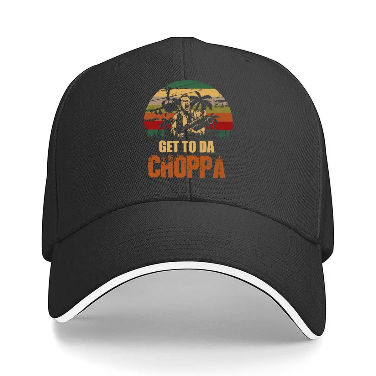 Choppa Art “GET TO DA CHOPPA” with Retro - Themed Collage Sandwich Baseball Cap
Choppa Art “GET TO DA CHOPPA” with Retro - Themed Collage Sandwich Baseball Cap