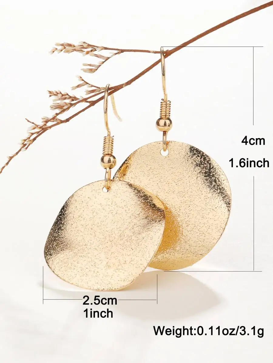 Textured Gold-Tone Circular Dangle Earrings For Women Fashion Jewelry Accessory
Textured Gold-Tone Circular Dangle Earrings For Women Fashion Jewelry Accessory