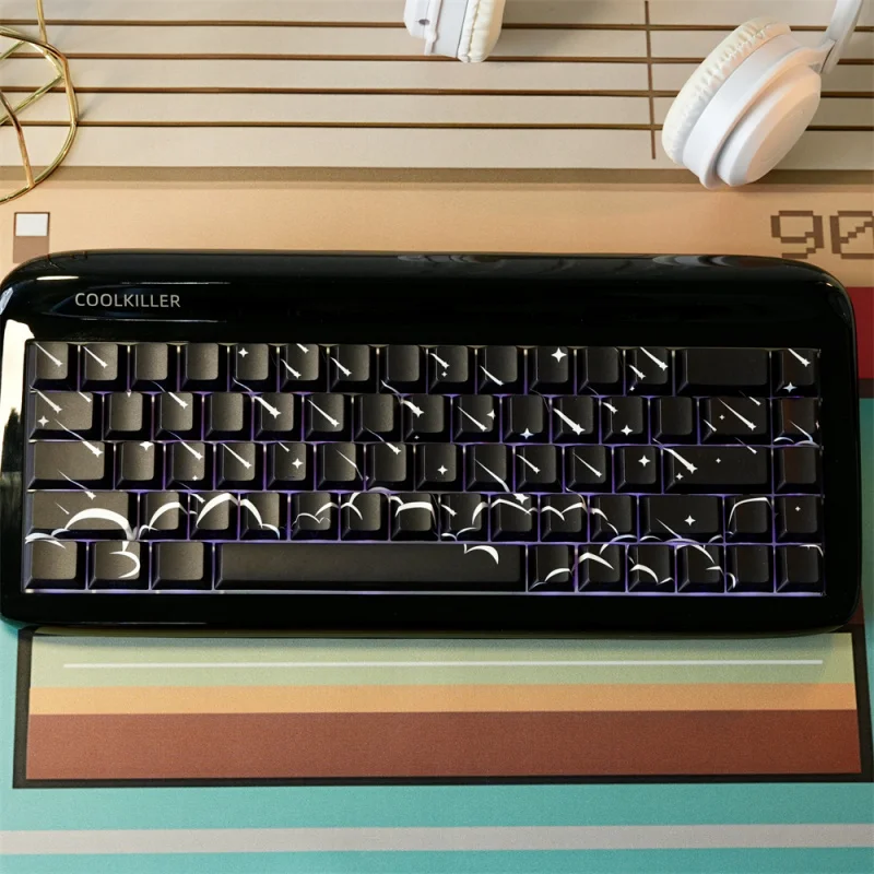 Black Meteor Custom Keycaps Set,137 Keys Cherry Profile Side Print Shine Through Doubleshot PBT Keycaps For Mechanical Keyboard
Black Meteor Custom Keycaps Set,137 Keys Cherry Profile Side Print Shine Through Doubleshot PBT Keycaps For Mechanical Keyboard