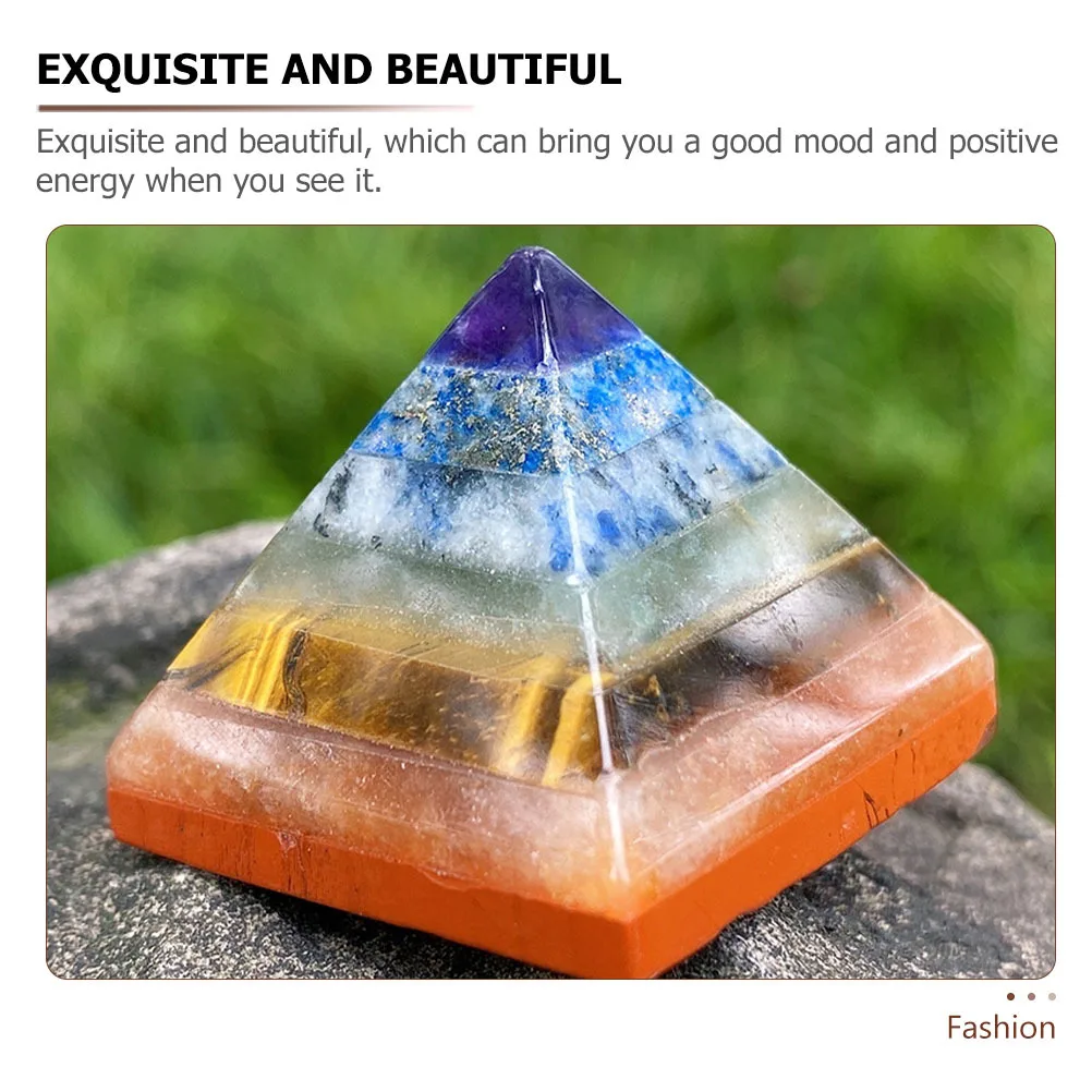 Crystal Pyramid Exquisite Desktop Table Decor Durable Material Bright Color Meditation Craft Crystal Pyramid
Crystal Pyramid Exquisite Desktop Table Decor Durable Material Bright Color Meditation Craft Crystal Pyramid