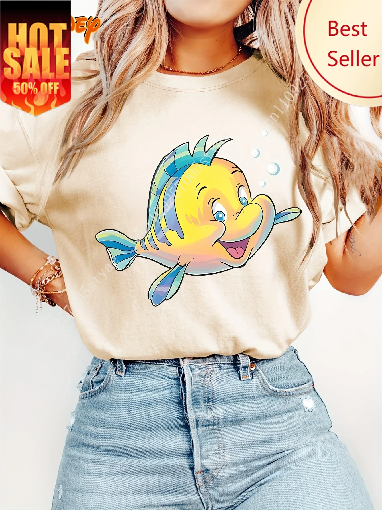 Disney The Little Mermaid T Shirt Vintage Women's Cotton Tee Short Sleeve O-Neck Casual Trendy Oversized Streetwear Trendy Tops
Disney The Little Mermaid T Shirt Vintage Women's Cotton Tee Short Sleeve O-Neck Casual Trendy Oversized Streetwear Trendy Tops