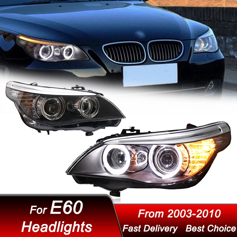 Автомобильные фары для 5 серии E60 03-10, новый стиль, полный стандарт, фары в сборе, обновленная Настройка, комплект аксессуаров для линз проектора
Автомобильные фары для 5 серии E60 03-10, новый стиль, полный стандарт, фары в сборе, обновленная Настройка, комплект аксессуаров для линз проектора