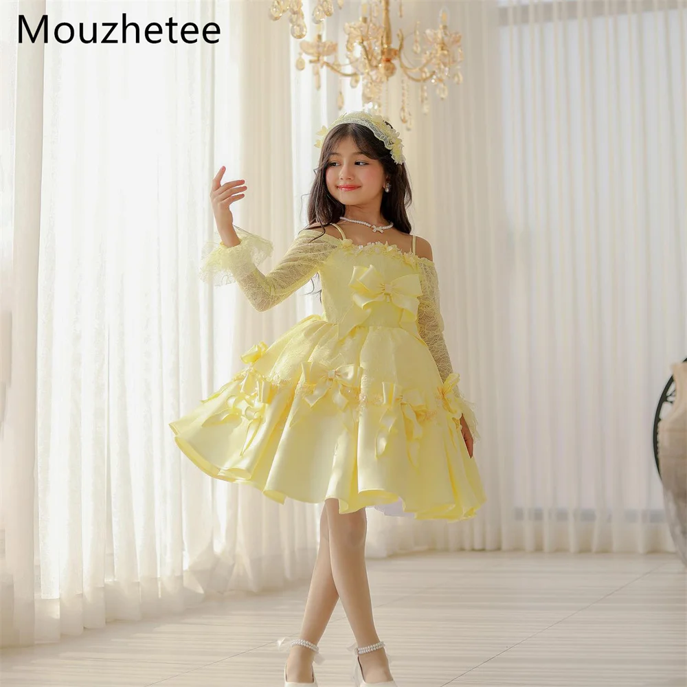 Booma A-Line Off The Shoulder Lace Flowers Girl Dresses Wedding Party Dress for Kids Flowers Girls Yellow Prom Gowns Custom Made
Booma A-Line Off The Shoulder Lace Flowers Girl Dresses Wedding Party Dress for Kids Flowers Girls Yellow Prom Gowns Custom Made