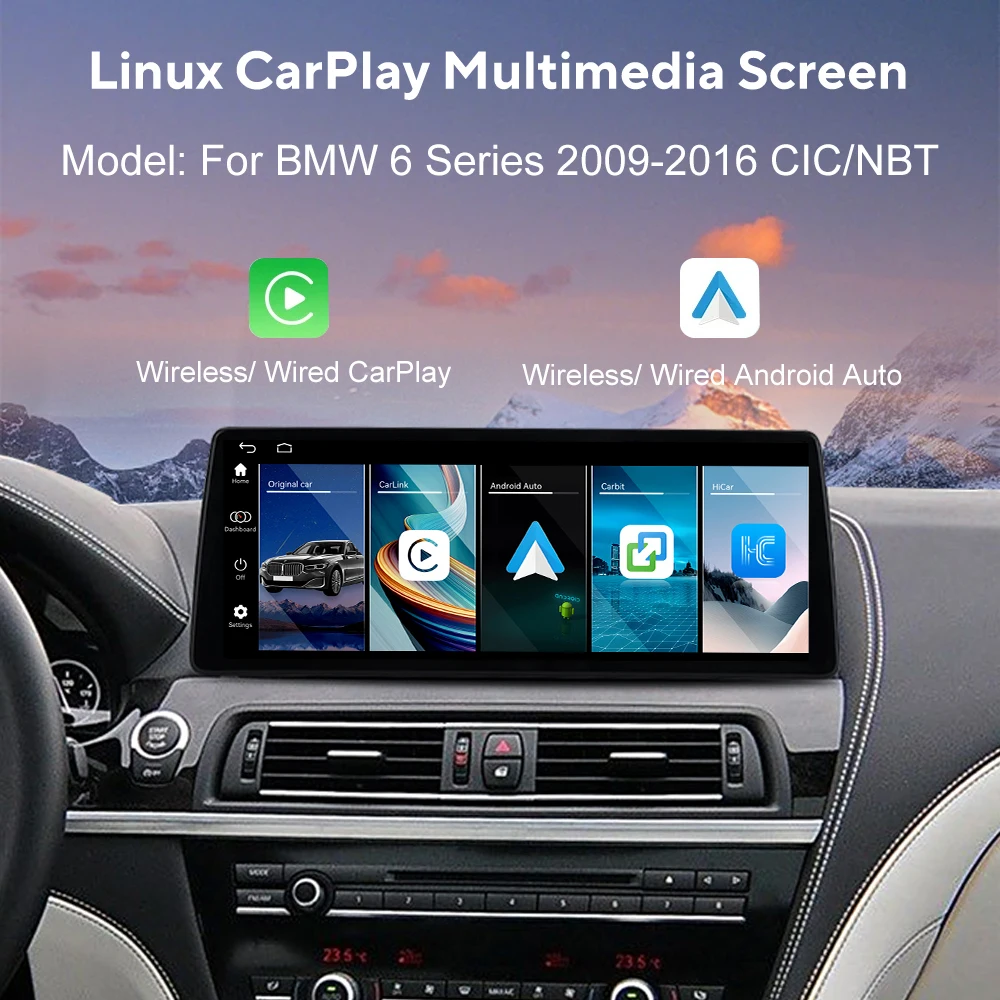 12,9-дюймовый сенсорный экран, автомобильное радио для BMW 6 серии 2009-2016, автомобильный мультимедийный видеоплеер, GPS-навигация, Carplay Unit, система Linux
12,9-дюймовый сенсорный экран, автомобильное радио для BMW 6 серии 2009-2016, автомобильный мультимедийный видеоплеер, GPS-навигация, Carplay Unit, система Linux
