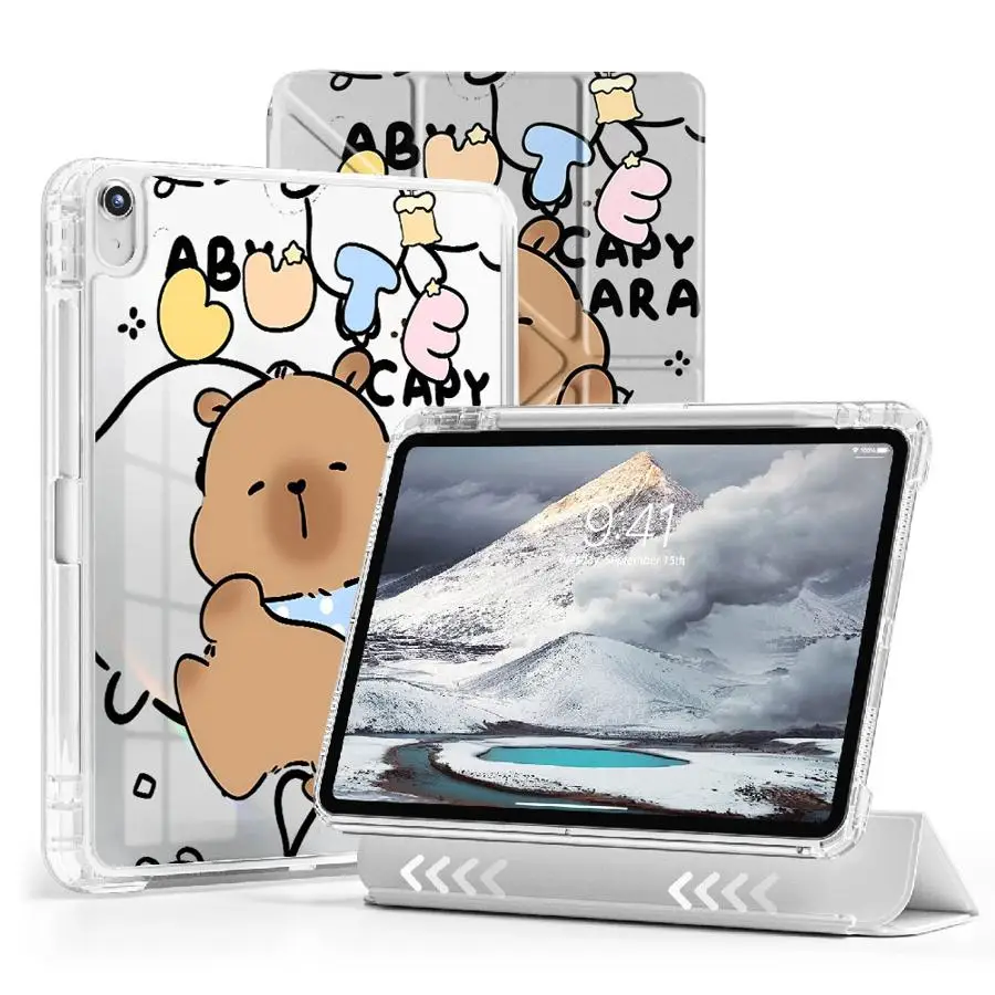 Чехол-подставка для планшетов iPad Mini 6, 7, Pro 2025, 11-го, 10-го, 9-го, 8-го, 7-го поколений, 12.9 дюймов, Air 4, 5, M3, M2, M4, 11 дюймов, Y-Fold BCute Capabara
Чехол-подставка для планшетов iPad Mini 6, 7, Pro 2025, 11-го, 10-го, 9-го, 8-го, 7-го поколений, 12.9 дюймов, Air 4, 5, M3, M2, M4, 11 дюймов, Y-Fold BCute Capabara