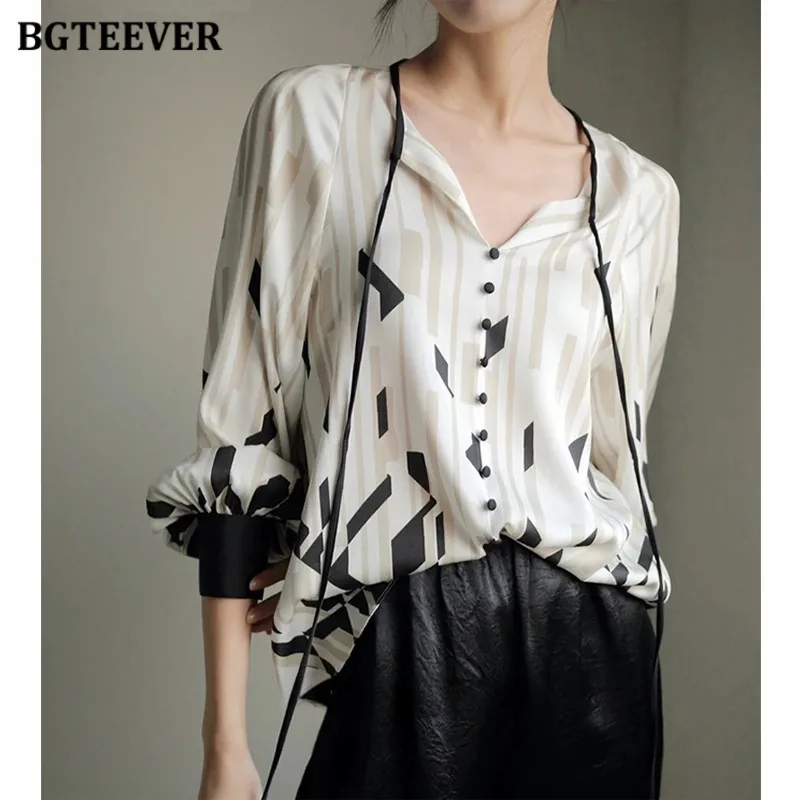 BGTEEVER Stylish Lace-up Female Printed Blouses Spring Elegant Long Sleeve Loose Women Shirts Tops
BGTEEVER Stylish Lace-up Female Printed Blouses Spring Elegant Long Sleeve Loose Women Shirts Tops