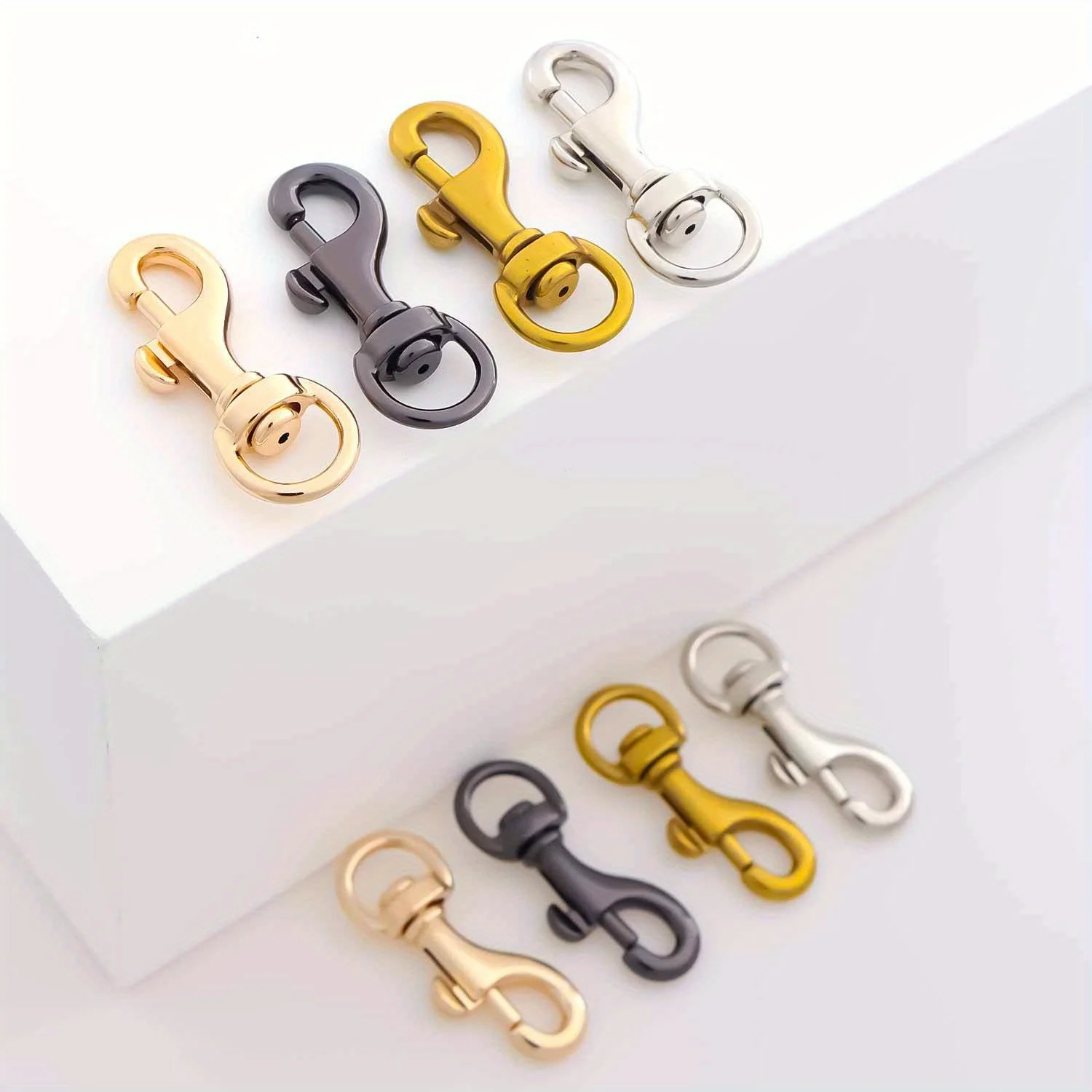 5pcs Swivel Loster Clasps Metal Clip Buckles Keychain O Ring Snap Hook Dog Collar Bag Handbag DIY Accessories
5pcs Swivel Loster Clasps Metal Clip Buckles Keychain O Ring Snap Hook Dog Collar Bag Handbag DIY Accessories