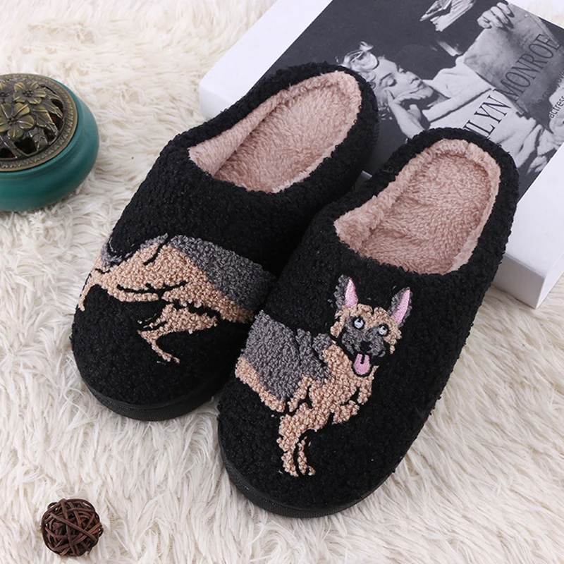 Fluffy Women Slippers House German Shepherd Dog Designer Shoes Girls Winter Indoor Fuzzy Fur Slides Unisex Soft Non-Slip Animal
Fluffy Women Slippers House German Shepherd Dog Designer Shoes Girls Winter Indoor Fuzzy Fur Slides Unisex Soft Non-Slip Animal