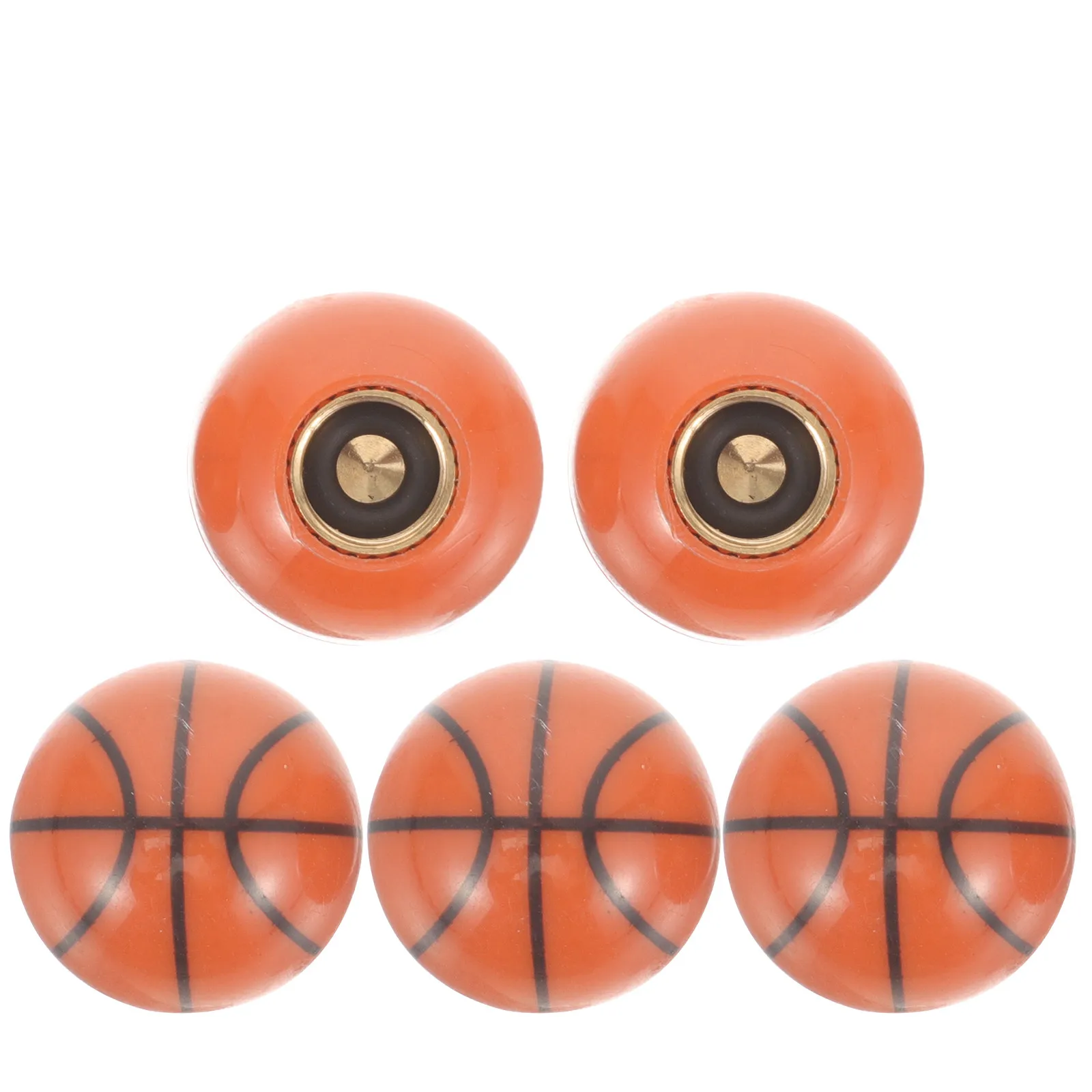 5Pcs Basketball Shaped Tire Valve Caps Replacement Set for Car Motorcycle Bike Decorative Air Nozzle Covers Sturdy Rustproof
5Pcs Basketball Shaped Tire Valve Caps Replacement Set for Car Motorcycle Bike Decorative Air Nozzle Covers Sturdy Rustproof