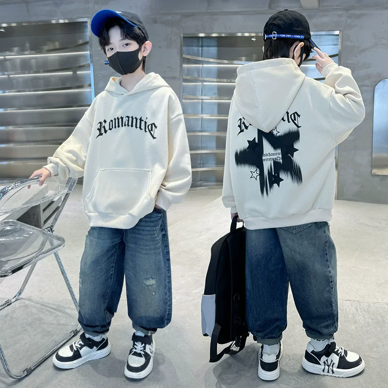 Spring Autumn Boys Alphabet Graffiti Sweatshirt School Kids Track Pullover Hoodie Tops Children Outfit Workout Jumper 5-16 Years
Spring Autumn Boys Alphabet Graffiti Sweatshirt School Kids Track Pullover Hoodie Tops Children Outfit Workout Jumper 5-16 Years