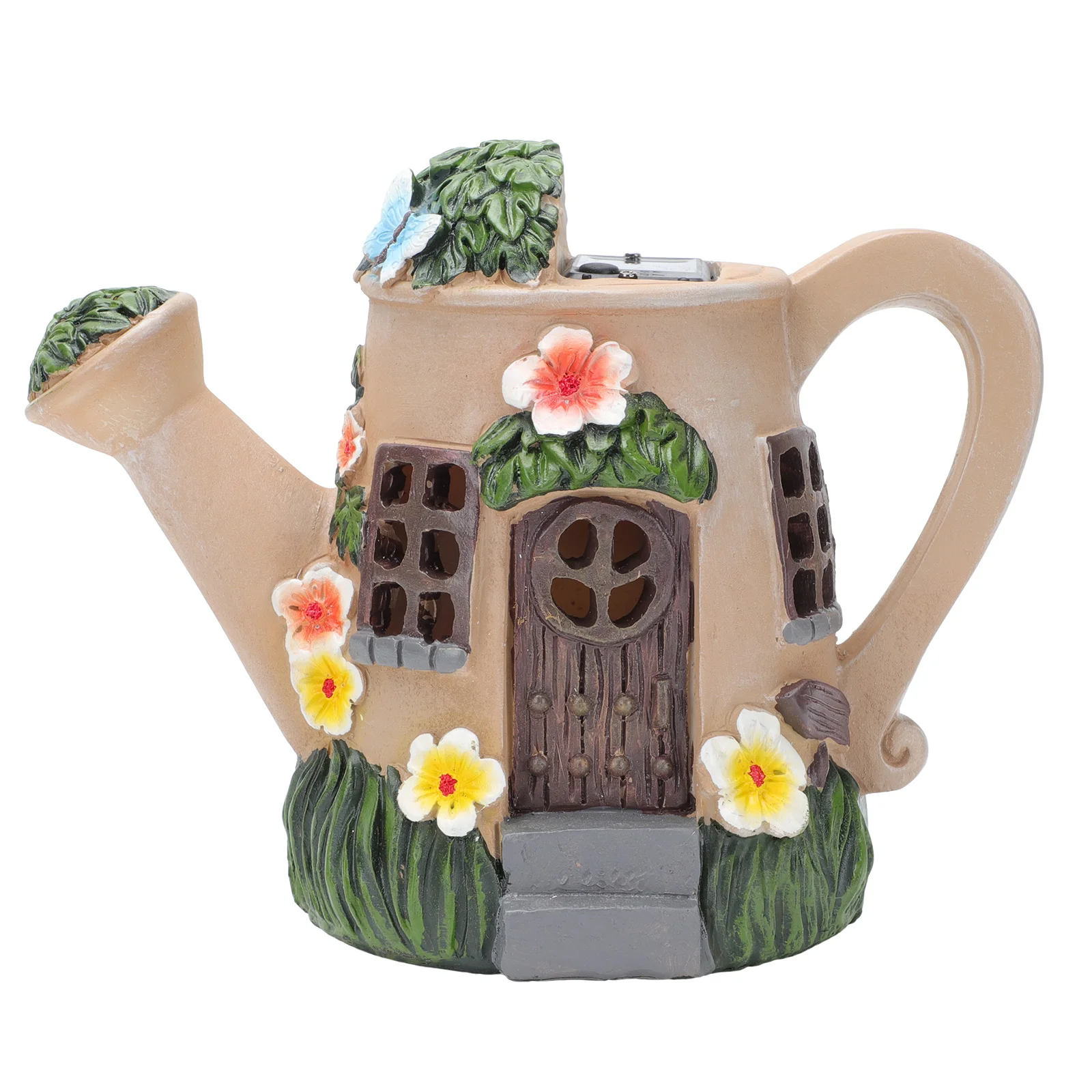 1Pcs Small Sprinkler Pot Resin Craft Solar Luminous Decor Creative Watering Can Ornament for Desktop Home Garden Decoration
1Pcs Small Sprinkler Pot Resin Craft Solar Luminous Decor Creative Watering Can Ornament for Desktop Home Garden Decoration