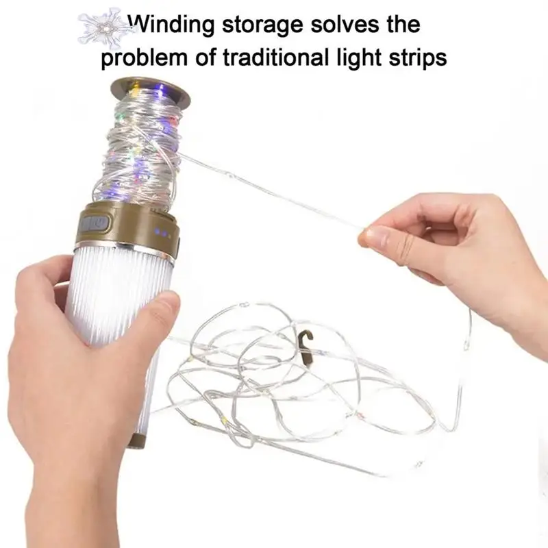 Tent String Lights For Camping Portable LED Flashlight Hiking Light Tent Several Light Modes Outdoor Light Camping
Tent String Lights For Camping Portable LED Flashlight Hiking Light Tent Several Light Modes Outdoor Light Camping