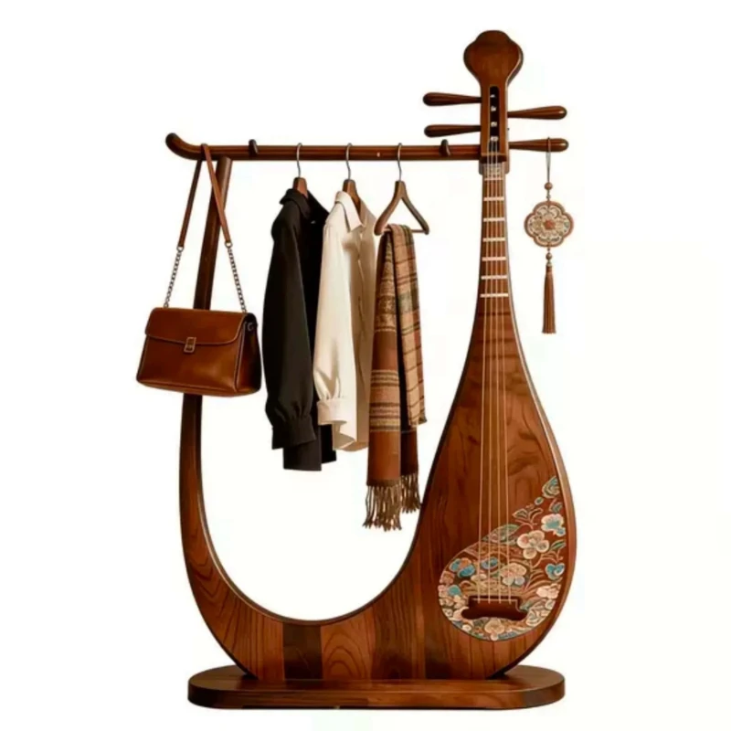New Chinese North American Black Walnut Coat Rack High-end Pipa Coat Rack
New Chinese North American Black Walnut Coat Rack High-end Pipa Coat Rack