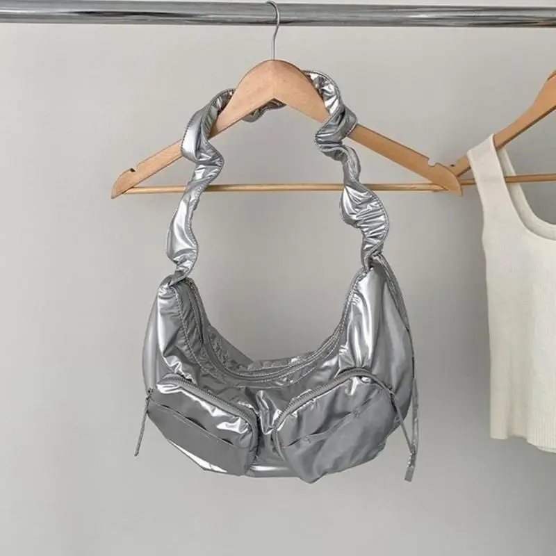 Женская плиссированная сумка через плечо с завязками и несколькими карманами, нейлоновая сумка через плечо
Женская плиссированная сумка через плечо с завязками и несколькими карманами, нейлоновая сумка через плечо