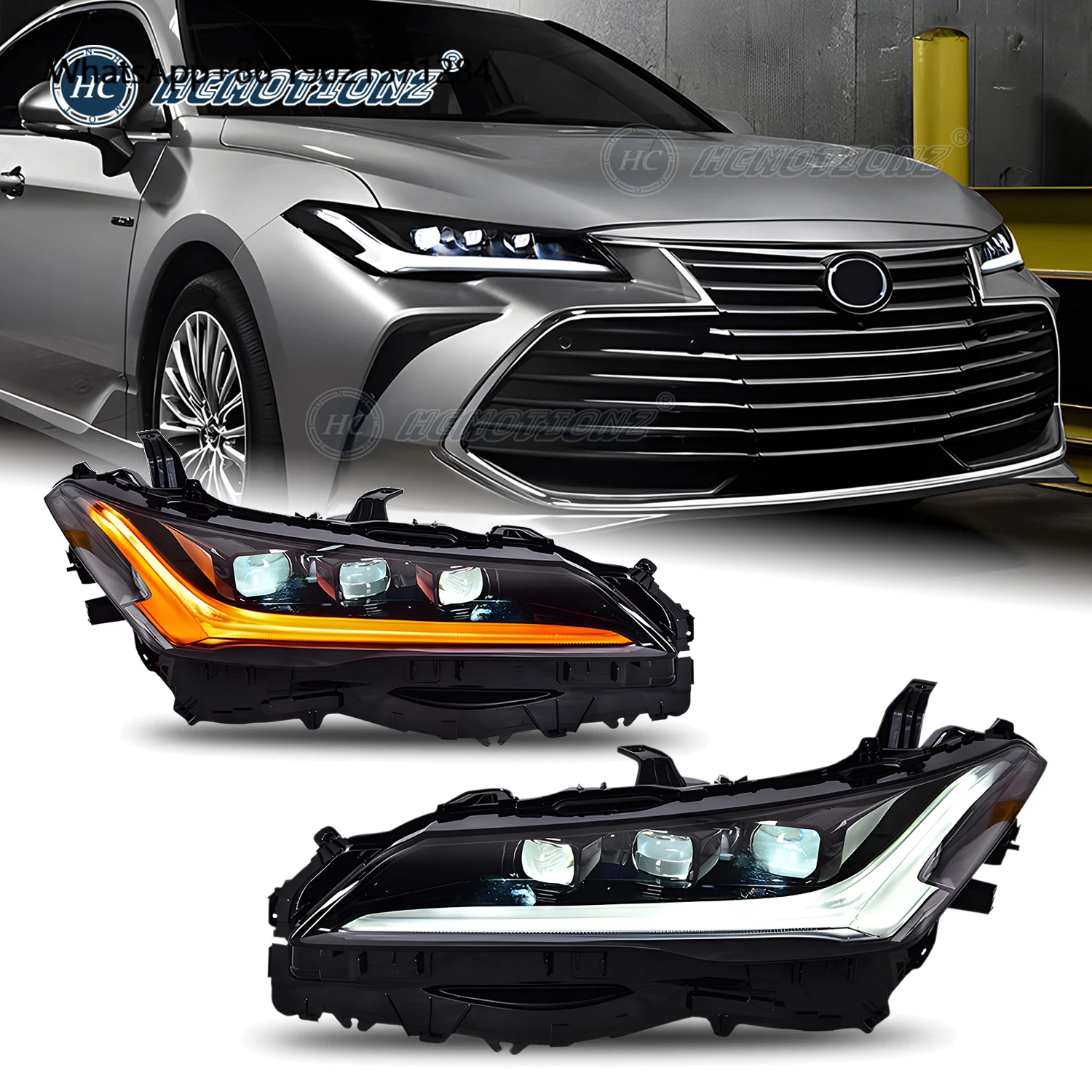 HCMOTIONZ Full LED Front Lamps Assembly Car Lighting Systems 2019 2020 2021 2022 DRL Head Lights for Avalon
HCMOTIONZ Full LED Front Lamps Assembly Car Lighting Systems 2019 2020 2021 2022 DRL Head Lights for Avalon