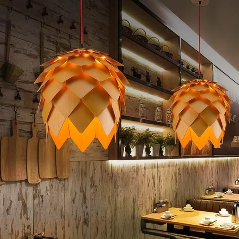 Nordic Creative Original Wooden Chandelier Personalized Restaurant Table Lamp Study Woodcraft Pinecone Wood Chip Chandelier
Nordic Creative Original Wooden Chandelier Personalized Restaurant Table Lamp Study Woodcraft Pinecone Wood Chip Chandelier